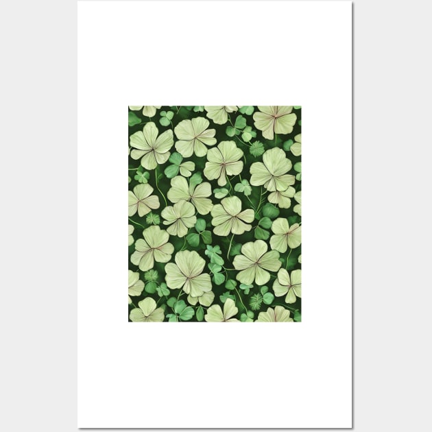 Four leaf Clovers Wall Art by Bizaire